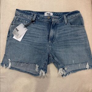 NWT PAIGE Women’s Jean Distressed Shorts-Size 28